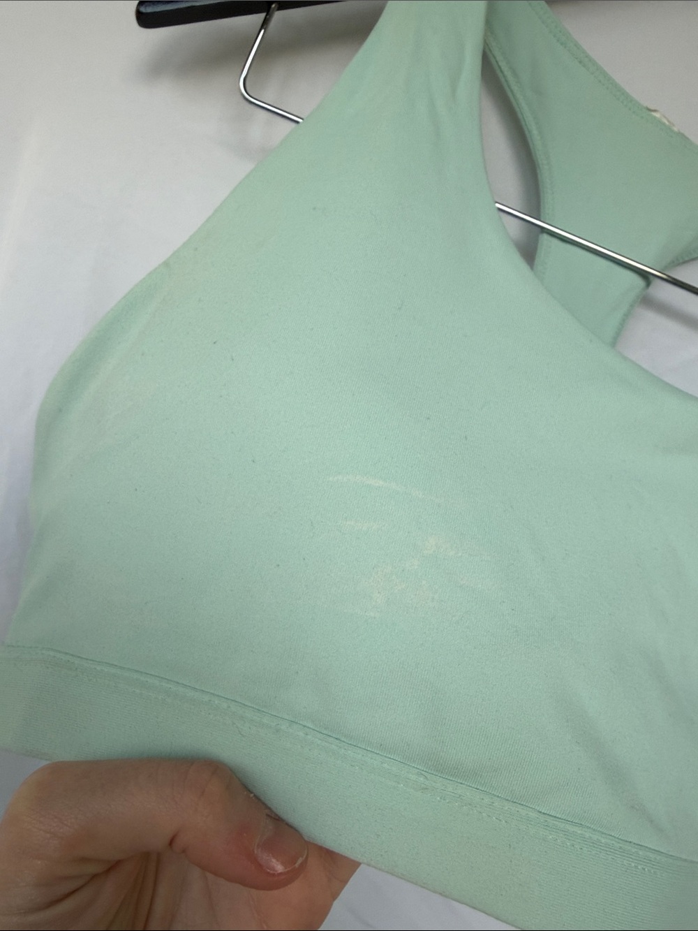Fabletics Light Mint Racerback Sports Bra - Picture 5 of 5